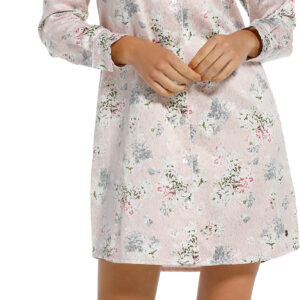 Dames nachthemd Pastunette de Luxe satijn 15211-301-6 - Rose - 38