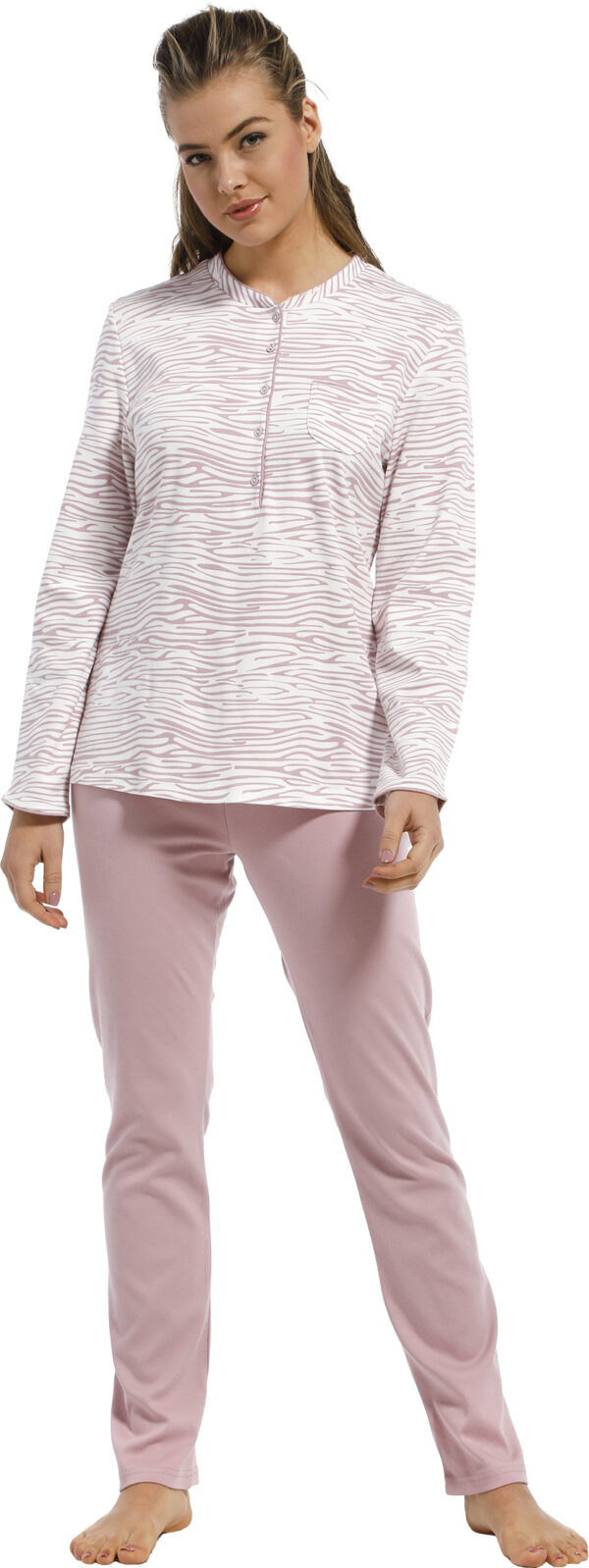 Dames pyjama Pastunette 20212-106-4 - Rose - 52
