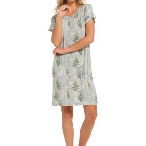 Pastunette dames nachthemd bamboe 10241-146-2 - Groen - 46