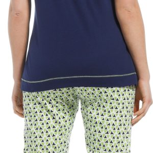 Pastunette dames pyjama capri 20221-184-3 - Blauw - 50
