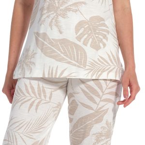Pastunette dames pyjama capri 20231-140-2 - Beige - 48