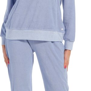 Pastunette dames badstof pyjama 20232-174-4 - Blauw - 46