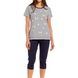 Rebelle dames pyjama capri 21241-400-2 - Blauw - 50