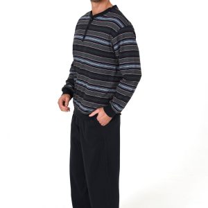 Normann heren pyjama High Class 69631 - Blauw - XL/54