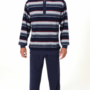 Normann heren pyjama badstof 22310193538 blauw - Blauw - XL/54