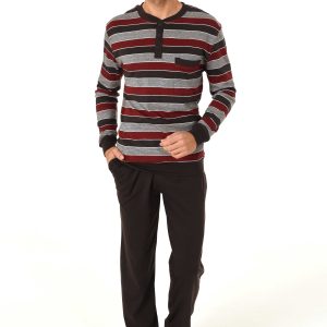 Normann heren pyjama katoen 22310196655 - Grijs - L/52