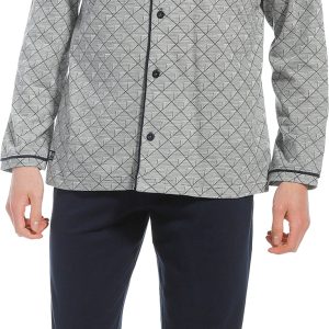 Pastunette heren doorknoop pyjama 23221-604-6 - Grijs - XL/54