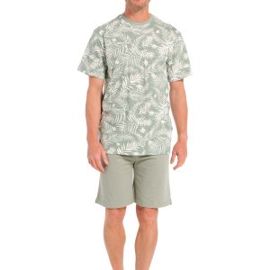 Pastunette heren shortama 33241-600-2 - Groen - 3XL/58