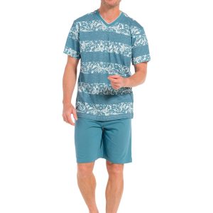 Pastunette heren shortama 33241-612-2 - Turquoise - XXL/56