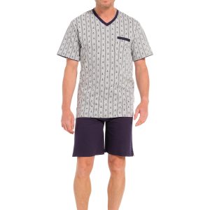 Pastunette heren shortama 33241-620-2 - Grijs - 3XL/58