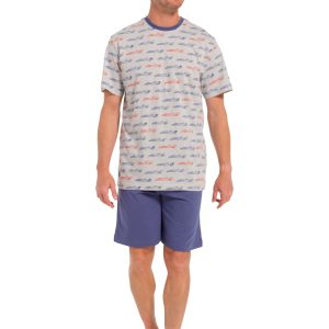 Pastunette heren shortama 33241-628-2 - Blauw - S/48