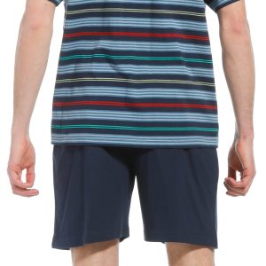 Robson heren shortama 37221-712-4 - Blauw - M/50