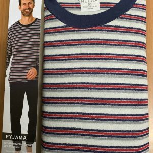 Normann heren pyjama badstof 67241 - Grijs - S/48