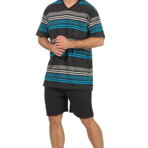 Heren shortama 68570 blauw - Blauw - S/48