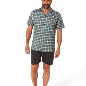 Normann heren doorknoop shortama Trend 68581 - Grijs - S/48