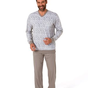 Normann heren pyjama 68585 - Grijs - 3XL/58