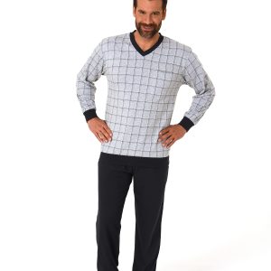 Normann heren pyjama New Men 68627 - Grijs - 3XL/58