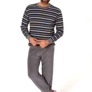 Normann badstof heren pyjama Relax 70133 - Grijs - S/48