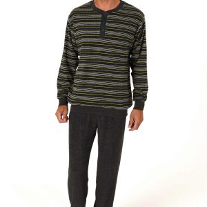 Normann badstof heren pyjama Trend 70259 - Geel - XL/54