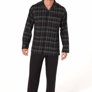 Normann heren doorknoop pyjama Trend 71284 - Grijs - M/50