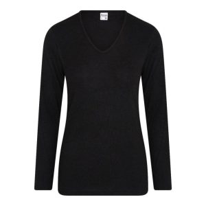Beeren thermo dames onderblouse lange mouw zwart - Zwart - S